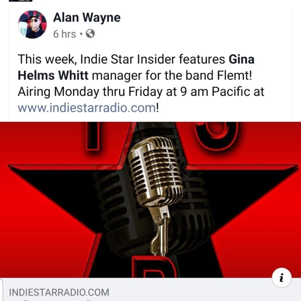 FLEMT Indie Star Radio interview with Gina